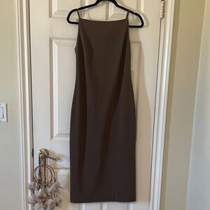 STAUD Brown Sleeveless Dress